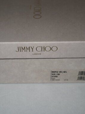 JIMMY CHOO LONDON — EMPTY SHOE BOX + DUST BAG